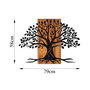 Wallity Accesorio de Pared de Madera Decorativa 382, Madera y Metal, 58 x 80 cm